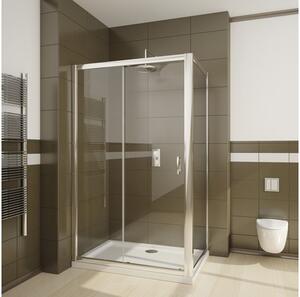 Perete lateral duș Radaway Premium S, 80x190 cm, sticlă securizată transparentă, profil crom