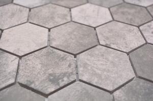Mozaic HX Curio ZDG hexagon ciment gri 32,5x28,1 cm
