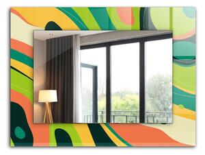 Oglindomat.ro Oglinda cu rama imprimata Oglinda cu rama imprimata Motiv geometric lpp-00277290