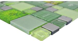 Mozaic XCM MC559 combi silver green 29,8x29,8 cm