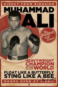 Poster Muhammad Ali - vintage, (61 x 91.5 cm)
