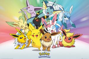 Poster Pokemon - Eevee, (91.5 x 61 cm)