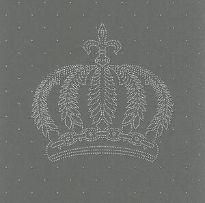 Tapet ștrasuri Glööckler Imperial 1 coroană, negru, 3,30x0,70 m