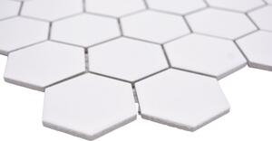 Mozaic HX AT51 hexagon uni alb R10B 32,5x28,1 cm