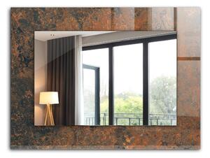 Oglindomat.ro Oglinda rama cu imprimeu Oglinda rama cu imprimeu Desen abstract în galben lpp-00277346