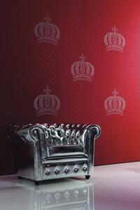 Tapet ștrasuri Glööckler Imperial 2 coroane, roșu, 3,30x0,70 m