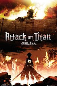 Poster Attack on Titan (Shingeki no kyojin) - Key Art, (61 x 91.5 cm)