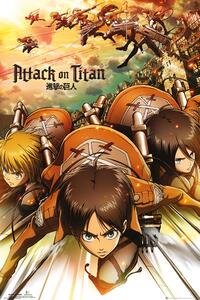 Poster Attack on Titan (Shingeki no kyojin) - Attack, (61 x 91.5 cm)