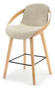 Scaun bar Lageze (bej + stejar). Promo -22%. 1136400