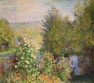 Claude Monet - Artă imprimată A Corner of the Garden at Montgeron, 1876-7, (40 x 35 cm)