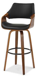 Scaun bar Rolenzono H75 (negru). Promo -22%. 1136425
