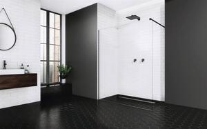 Perete duș tip walk-in Radaway Modo New Black II, 60 cm, sticlă transparentă, profil negru