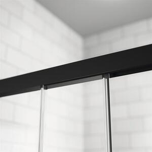 Ușă duș glisantă Radaway Idea Black KDD stânga 90x200,5 cm, sticlă transparentă, profil negru