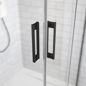 Ușă glisantă pentru nișă Radaway Idea Black DWJ dreapta 120x200,5 cm, sticlă transparentă, profil negru