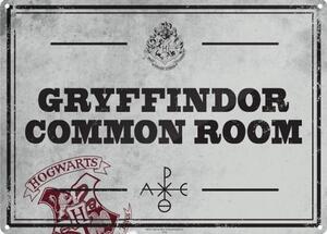 Placă metalică Harry Potter - Common Room, (21 x 15 cm)