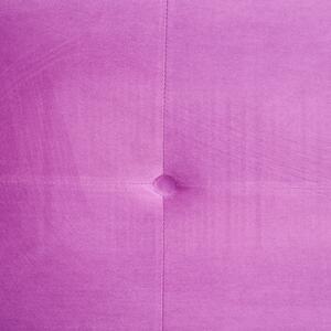 Canapea extensibilă Cristina catifea Purple Pink