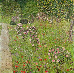 Gustav Klimt - Reproducere Orchard with roses, (40 x 40 cm)