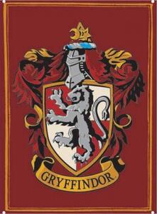 Placă metalică Harry Potter - Gryffindor, (15 x 21 cm)