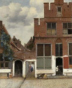 Reproducere View of Houses in Delft, known as 'The Little Street', Jan (1632-75) Vermeer