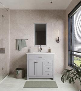 Set mobilier de baie (2 piese), Jussara, Erie 36, Gri