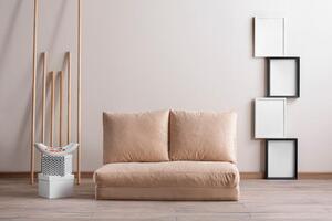 Canapea extensibila cu 2 locuri Matilda, Multicolor, 120x62x68 cm