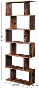 BIBLIOTECA DECORATIVA RUSTIC BROWN