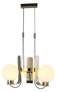 Lustră suspendată pe cablu REGGIO 3xE27/40W/230V, aurie