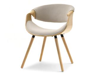 Scaun sufragerie Busque (bej + stejar). Promo -13%. 1136458
