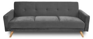 Canapea extensibilă Cristina catifea Grey