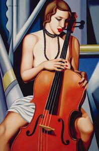 Abel, Catherine - Artă imprimată Woman with Cello, (26.7 x 40 cm)