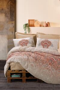 Lenjerii bumbac 100% ranforce, Cotton Box, Loreta - Beige