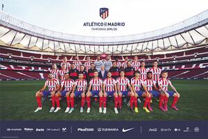 Poster Atletico Madrid 2019/2020 - Team, (61 x 91.5 cm)