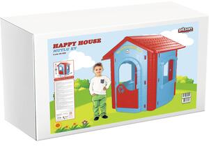 Căsuță pentru copii Happy House 112x104,5x131 cm albastru/roșu