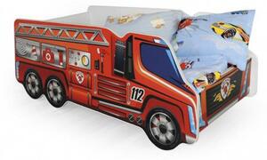 Pat pentru copii masina de pompieri HM Fire Truck