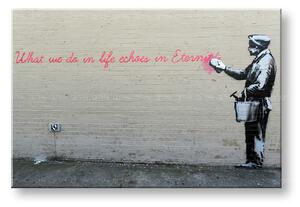Tablouri 1-piese Street ART – Banksy BA019O1 (tablouri moderne)