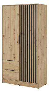 Dulap Nelly 2D stejar artizanal (105 cm)