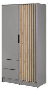 Dulap Nelly 2D gri (105 cm)