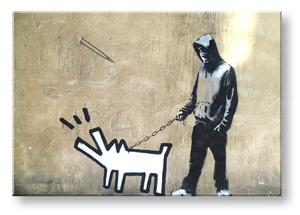 Tablouri 1-piese Street ART – Banksy BA014O1 (tablouri moderne)