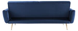 Canapea extensibilă Amanda catifea Blue