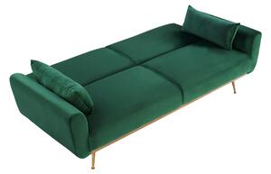 Canapea extensibilă Amanda catifea Green