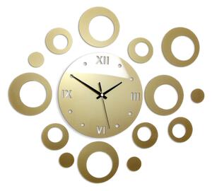 Ceas de perete RINGS GOLD HMCNH008-gold (ceas modern de perete)