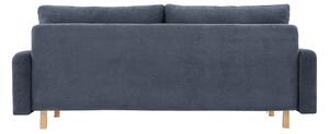 Canapea extensibilă cu spatiu depozitare Naomi dark grey
