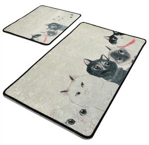 Set 2 covorase baie, Alessia Home, Angry Cats DJT