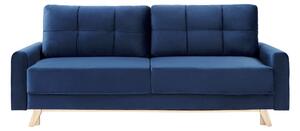 Canapea extensibilă cu spatiu depozitare Naomi catifea blue