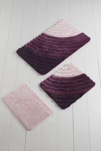 Set 3 covorase baie acril, Alessia Home, Well Purple