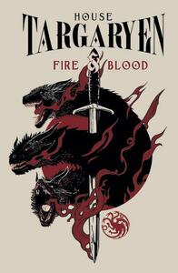 Poster de artă Urzeala tronurilor - House Targaryen, (26.7 x 40 cm)