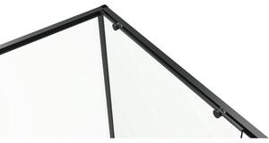 Cabină de duș rectangulară Belform Infinity 100x80x200 cm sticlă transparentă, profil negru mat