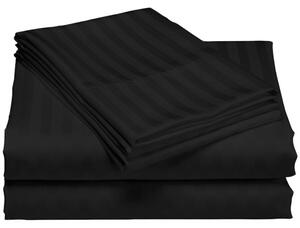 Cearceaf de pat damasc 240x260cm, negru