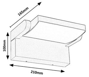 Aplică LED de exterior Brilagi ANKLE LED/18W/230V 3000K IP65