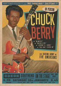 Poster Chuck Berry at the Odeon - Southend, (59.4 x 84.1 cm)